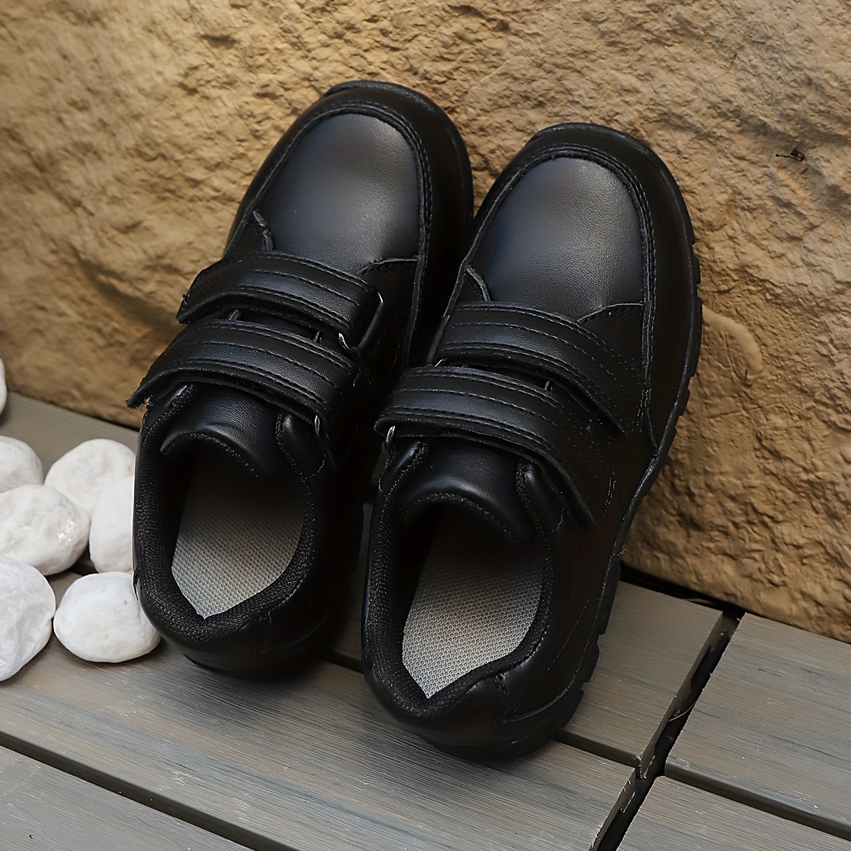 Loafers Shoes Boys Black Durable Stylish Solutions