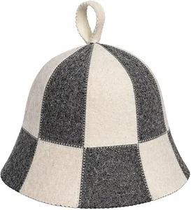 Sombrero de fieltro de lana ecológico al por mayor para sauna, accesorio para baño, protección personalizada para la cabeza - Product Image 1