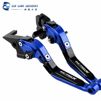 Palancas de Freno y Embrague Ajustables, Plegables y Extensibles CNC de 6 Velocidades, de Aleación de Aluminio, para Motocicleta Honda NC750X NC750S