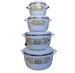 Juego <span class=keywords><strong>de</strong></span> 4 Recipientes Térmicos Modernos para Alimentos, <span class=keywords><strong>de</strong></span> 1L, 2L, 4L y 6L <span class=keywords><strong>de</strong></span> Gran Capacidad, Olla Térmica <span class=keywords><strong>de</strong></span> Acero Inoxidable para la Cocina Familiar - Product Image 1