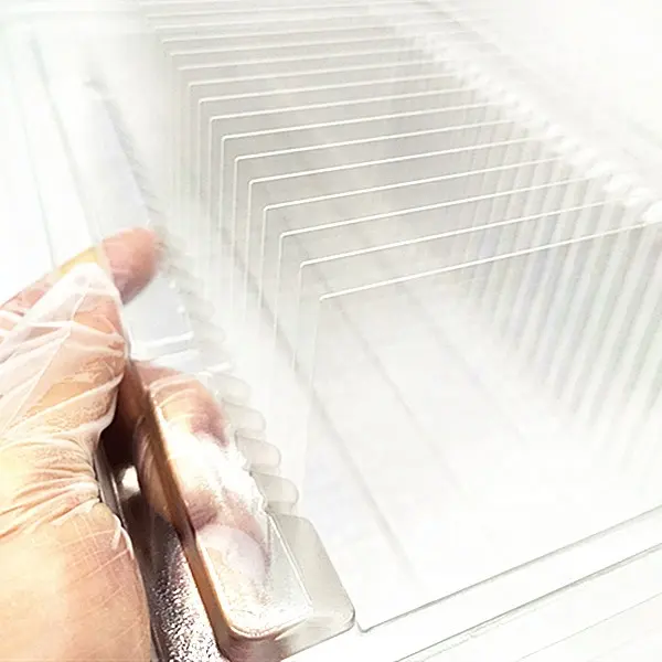 Lastra di vetro temperato trasparente trasparente chimicamente ultra sottile personalizzata
