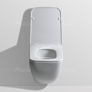 Khách sạn sang trọng bán buôn thiết bị vệ sinh phòng tắm gốm <span class=keywords><strong>WC</strong></span> commode nhà vệ sinh bát Đỏ bừng tường treo thuôn dài nhà vệ sinh - Product Image 5