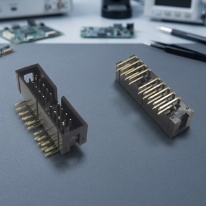 Conectores de Fibra Óptica Ariba Technology B22DXXRDX00B64X-210, Cabezal de Caja con Paso de 2.54mm, DIP RA, 2 Filas, 9H, Acabado en Estaño/Oro, Carcasa de PBT - Product Image 2