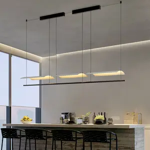 Hot sell creative metal new designer modern strip linear led pendant light