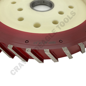 Roue d'étalonnage de diamant à noyau silencieux segmenté de qualité souper 12 "/14" 16 "roue de rainurage de diamant pour outils de marbre de Quartz de <span class=keywords><strong>granit</strong></span> - Product Image 5