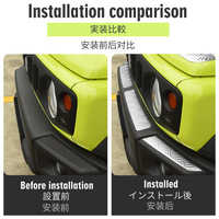 TELLIKA acier pare-chocs avant décoration protecteur protection plaque de seuil gardes pour Suzuki jimny sierra JB74 JB64 accessoires 2018 2022 2024