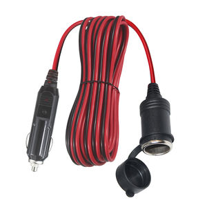 สายต่อสำหรับจุดบุหรี่ในรถยนต์สายไฟต่อขยาย12V ปลั๊กตัวผู้เป็นตัวเมีย6FT - Product Image 1