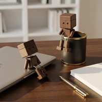 Ornamen Aromaterapi Kaca Kreatif Robot Goyang Kaki Bebas Alkohol Aroma Tahan Lama