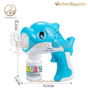 Pistola <span class=keywords><strong>de</strong></span> <span class=keywords><strong>Burbujas</strong></span> <span class=keywords><strong>de</strong></span> Delfín <span class=keywords><strong>de</strong></span> Plástico Automática y Porosa para Niños y Niñas <span class=keywords><strong>de</strong></span> <span class=keywords><strong>3</strong></span>+ Años, Juguete <span class=keywords><strong>de</strong></span> Verano para Exteriores - Product Image 3