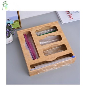 <b>Bamboo</b> Food Storage Box With Dividers Rectangle Kitchen Organizer For Snack Sandwich Quart Plastic <b>Containers</b> - Product Image 2