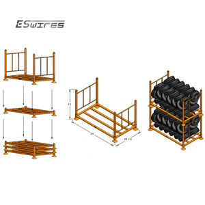פלדה כבד ערמה מתכת מותאם אישית נייד מזרן מתלה - Product Image 3