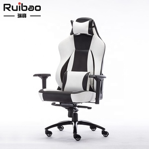 Adjustable Headrest Ergonomic Racing-Style <strong>PC</strong> <strong>Gaming</strong> <strong>Chair</strong> Contemporary Synthetic Leather Office <strong>Chair</strong> for Gamers - Product Image 1