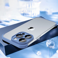 Coque Souple en TPU de Luxe avec Protection d'Angle et de Lentille pour iPhone 17 Pro Max 16 15 14, Anti-Chute, Sans Cadre