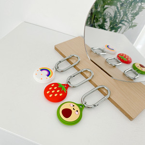 Anti Lost Etiqueta de equipaje Silicona suave 3D Cute Cartoon Designs Cover para Apple <span class=keywords><strong>Airtag</strong></span> Case - Product Image 2