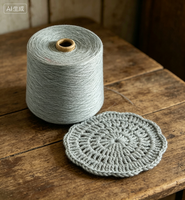 3 #   Fil de polyester brut gris 32S haute ténacité, fin et uniforme, idéal pour la confection de sous-vêtements de mode et de vêtements décontractés