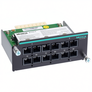 Moxa IM-6700A-6SSC 94439 Switch Ethernet Modular de 6 Puertos, Administrado, Industrial, Compatible con IEEE 802.3, Conector SC/UPC, Empresarial - Product Image 2