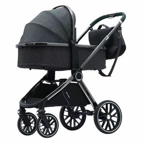 Poussette bébé 3 en 1 OEM, nouvelle, haute, avec siège <span class=keywords><strong>auto</strong></span>, légère, pour nouveau-né, antichoc, confortable, chariot pour bébé - Product Image 3