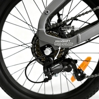 Bicicleta Eléctrica Plegable de 20 Pulgadas con Frenos de Disco Mecánicos y Batería de Litio Extraíble, Bicicleta Eléctrica Portátil para Desplazamientos