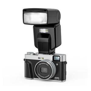 Appareil photo numérique 4K Ultra HD avec corps métallique rétro, autofocus, zoom numérique 16x, anti-vibration, détection de visage, idéal pour les étudiants et les vlogs - Product Image 3