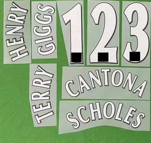 Super a Material plástico Premier 1996-07 Fútbol BECKHAM RONALDO HENRY <span class=keywords><strong>BERGKAMP</strong></span> SHEARER CANTONA Número de estampado en caliente - Product Image 1