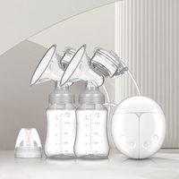 Venta directa de fábrica doble succión eléctrica para extractor de leche sin BPA botella extractor de leche masaje mamás ayudante alimentador de bebé