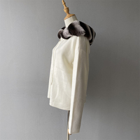 Jxwatcher Cardigan en laine tricoté avec fermeture éclair à l'avant Pantalon long à capuche et jambe large Ensembles de pulls personnalisés pour femmes 2 pièces Style High Street