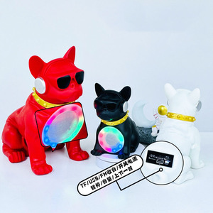 Haut-parleur <span class=keywords><strong>Pit</strong></span> <span class=keywords><strong>Bull</strong></span> Dog à <span class=keywords><strong>prix</strong></span> d'usine avec lumières LED, prise en charge USB et Micro SD pour téléphones portables et appareils, noir - Product Image 5