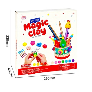 Kit de Arcilla de Secado al Aire de 12 Colores para Manualidades, Arte y Dibujo para Niños, Material Escolar, Juguetes Preescolares - Product Image 2