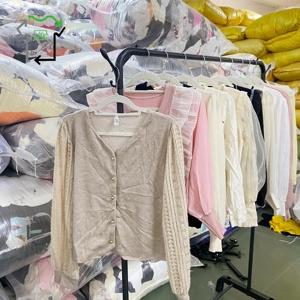 Cardigan Lavorato a Maglia a Maniche Lunghe per Donna, Vendita all'Ingrosso, Abbigliamento Leggero Terno - Product Image 5