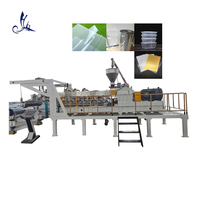 Máquina de extrusión de láminas de plástico ABS, línea de producción de película de embalaje de alimentos, rígida, transparente, de alta salida
