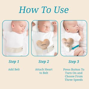 Juguete de Peluche con Forma de Corazón para Calmar el Sueño del Bebé, con Velocidad Ajustable para Bebés, Comfort & Coos - Product Image 2