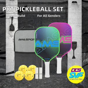 Juego <span class=keywords><strong>de</strong></span> 2 Palas <span class=keywords><strong>de</strong></span> Pickleball <span class=keywords><strong>de</strong></span> Fibra <span class=keywords><strong>de</strong></span> Carbono <span class=keywords><strong>de</strong></span> 14 mm <span class=keywords><strong>de</strong></span> la Colección PKT para Entrenamiento con Bolsa <span class=keywords><strong>de</strong></span> Transporte para Principiantes - Product Image 3