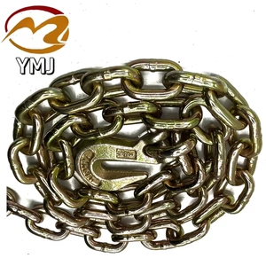Nhà Máy Giá G70 3/8 20ft Chúng Tôi Mạ Kẽm Chuỗi Hàn Nặng Kéo Mạ Màu Kẽm An Toàn Chuỗi - Product Image 2