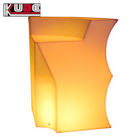 Ensemble de table de bar moderne à LED, grande taille, pour hôtel, ferme, commerce, extérieur, comptoir de bar mobile, mobilier de bar en plastique à LED