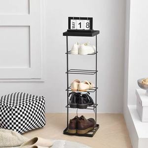 Étagère à chaussures en métal à 6 niveaux, organisateur de rangement pour chaussures autoportant, support à chaussures multi-niveaux pour entrée, porte d'entrée, chambre à coucher - Product Image 2