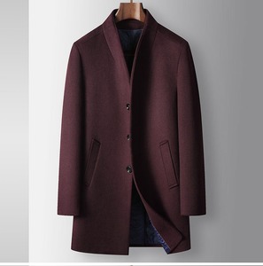 Abrigo de Hombre para Otoño e Invierno, con Cuello Chal, Largo Medio, <span class=keywords><strong>Acolchado</strong></span> y Grueso, Estilo Juvenil y Ejecutivo, sin Cuello - Product Image 1