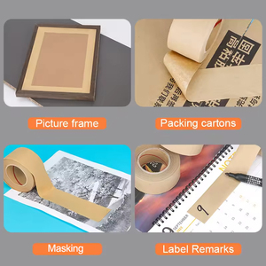 Yongyu in logo tùy chỉnh ODM OEM Gia cố vận chuyển tự dính nước kích hoạt kraft giấy đóng gói băng biểu tượng tùy chỉnh - Product Image 6