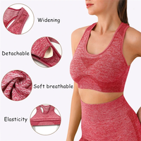 Nouvel ensemble de yoga grande taille : shorts de sport, soutiens-gorge de sport, hauts d'entraînement à taille élastique, ensemble 2 pièces sans couture