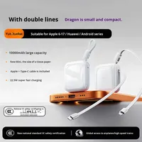 Nouvelle mini batterie externe avec câble rapide 22,5 W, charge ultra rapide, affichage numérique, 10000 mAh, mini batterie externe