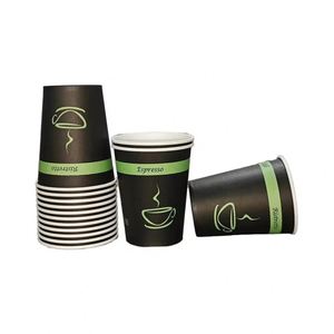 Comgesi Couvercle de tasse à café jetable en papier écologique de 4 oz, design personnalisé en feuille d'or, simple paroi, biodégradable, revêtement PE, Anhui - Product Image 5