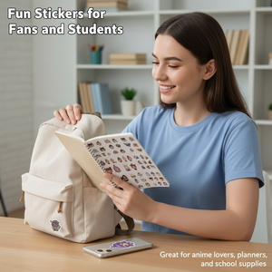 Pegatinas transparentes con personajes chibis de mitología china, pegatinas decorativas impermeables para álbumes de recortes - Product Image 4