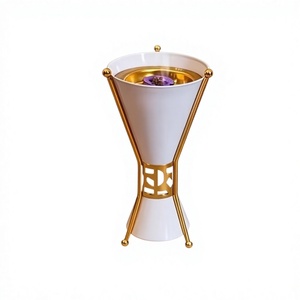 Luxury White Metal <b>Bakhoor</b> Burner Mabkhara Arabic <b>Oud</b> Incense Burner Home Fragrance Decor - Product Image 1