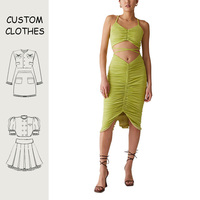 Ensemble décontracté deux pièces pour femme, jupe unie et haut à bretelles croisées, coupe classique, vêtements pour femme personnalisés, 100% OEM