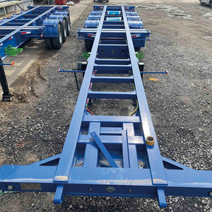 Semi-remorque squelette porte-conteneurs 3 essieux 40 pieds, galvanisée à chaud, traitement antirouille, pour transport routier toutes saisons - Product Image 6