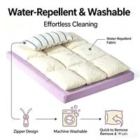Coussin de couchage pour chat et petit chien, rectangulaire, toutes saisons, prêt pour l'été, amovible, lavable, respirant, imperméable, en tissu Oxford 600D