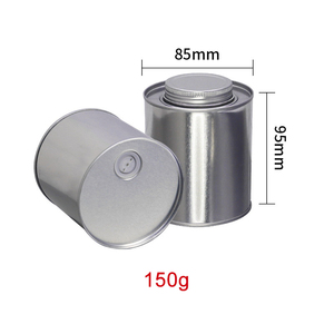 RunLin Food Grade 150g Round Coffee <strong>Tin</strong> Cans with Screw Cover Air Valve for Coffee Beans Matcha Powder Tea Nuts Oatmeal <strong>Sweets</strong> - Product Image 2