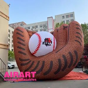 customized size inflatable baseball mitts for advertising decoration
