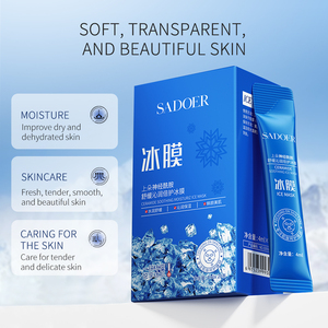 Mascarilla Facial de Gelatina de Hielo Calmante con Ceramida SADOER, Mascarillas Faciales Hidratantes, Reafirmantes y Blanqueadoras, Mascarilla Nocturna Desechable - Product Image 2