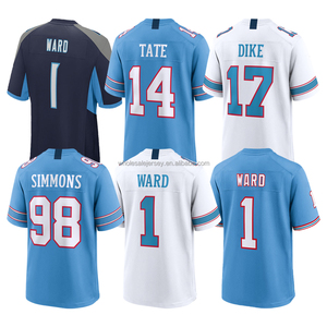 Maillot de football pour hommes, cousu, Cameron Ward, Jeffery Carnell Tate, Chimere Dike, Simmons, tailles S-3XL - Product Image 1