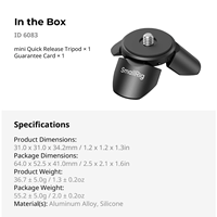   Mini trépied de bureau à dégagement rapide 6083 pour DJI Pocket 4P / 4 / 3 et Xtra Muse